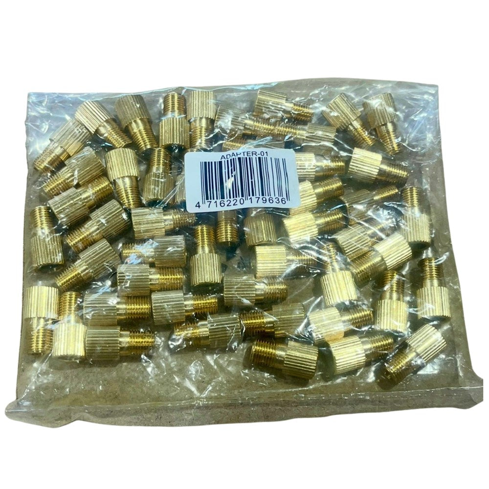 QBP Valve Adaptor - Presta To Schrader Valve - 50 Piece ( RY-PSA)