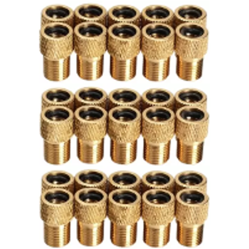 QBP Valve Adaptor - Presta To Schrader Valve - 50 Piece ( RY-PSA)