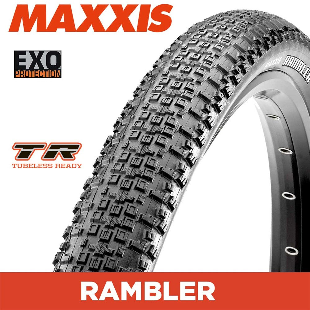 Maxxis Rambler Tubeless Folding 700C Tyre — 38C / EXO / TR / Standard