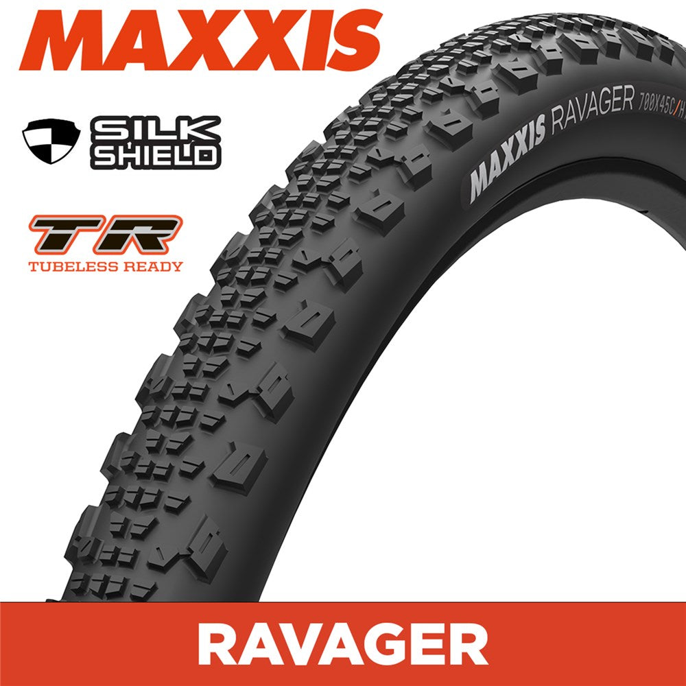 MAXXIS GRAVEL - RAVAGER - 700X45C - SilkShield / TR - Foldable 60 TPI E25
