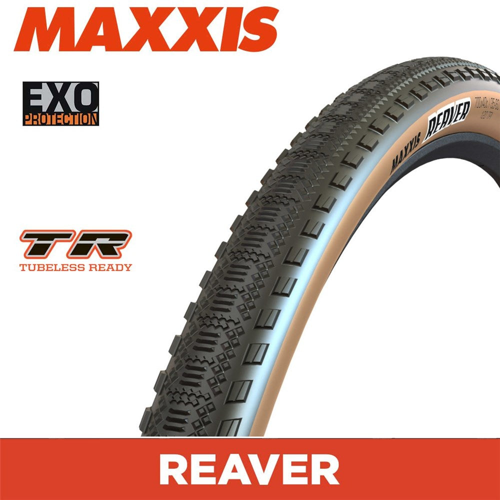 MAXXIS GRAVEL - REAVER - 700X40C - EXO / TR / Tanwall - Foldable 120 TPI E25