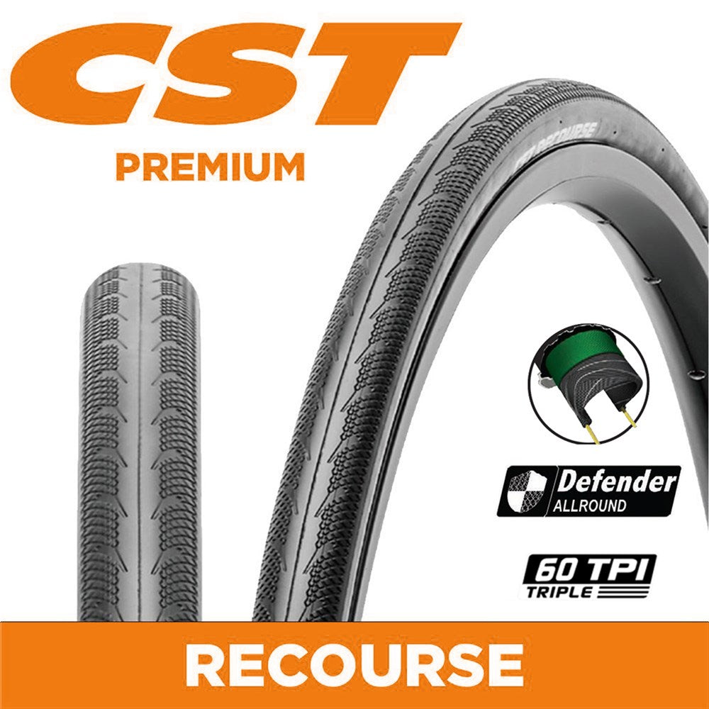 CST Tyre Recourse - 700 x 30 - Folding 60 TPI - 380g - Dual Compound - Defender Allround - C1808