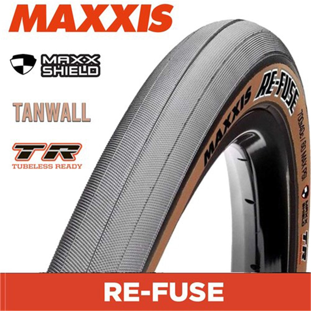 MAXXIS CITY / TREKKING - RE-FUSE - 700X40C - MaxxShield / TR / Tanwall - Foldable 60 TPI