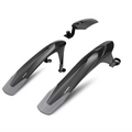 RBRL MTB Mudguard Set - 26-29 inch - Universal Fit -Front Fork & Rear chain stay Mounted - fits 1.5  - 2.5 inch tyres - Extensive coverage - two point fixation