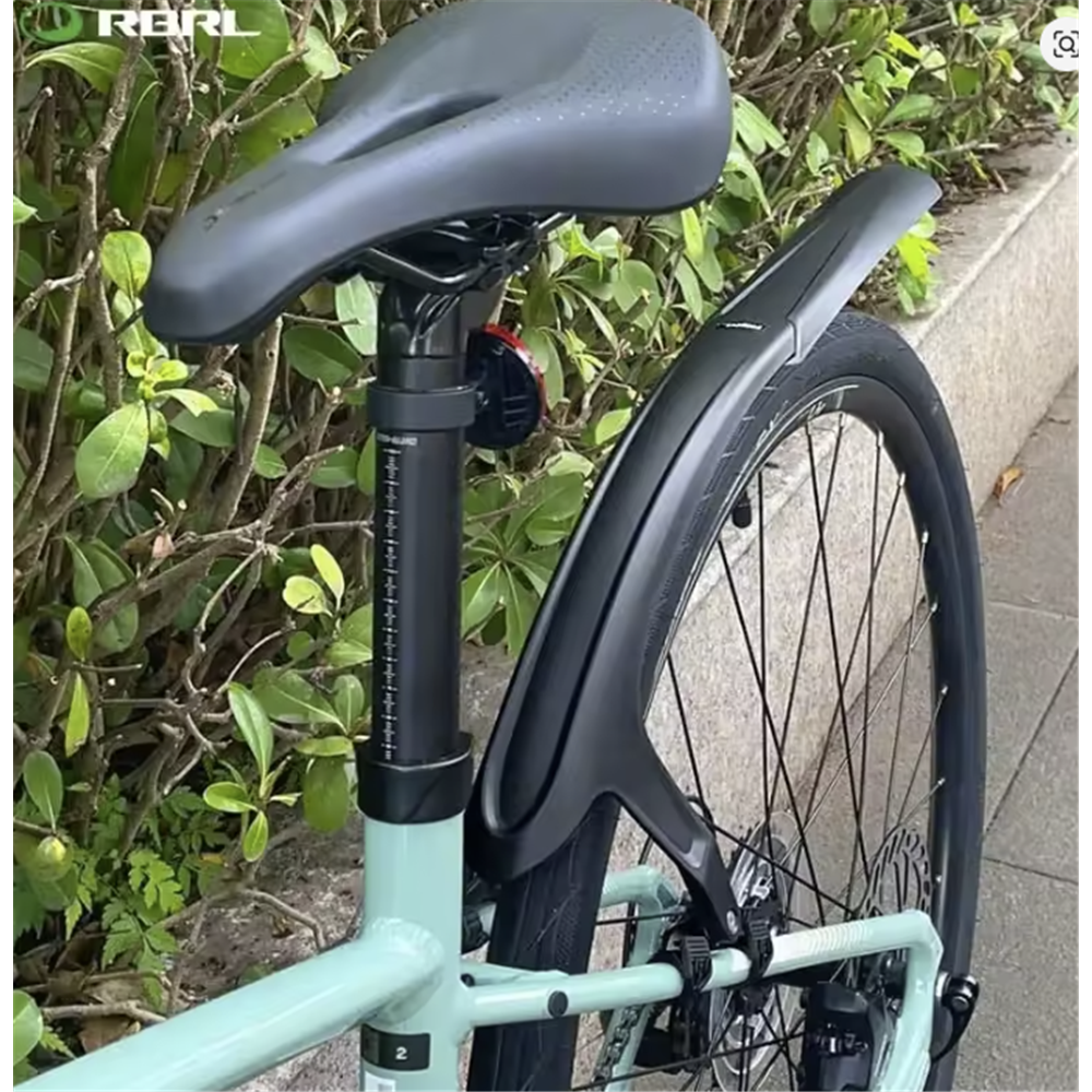 RBRL Hybrid Gravel Mudguard Set - Universal fit front fork & rear chain stay mount - 28c to 45c tyres - Extensive coverage - Two point fixation