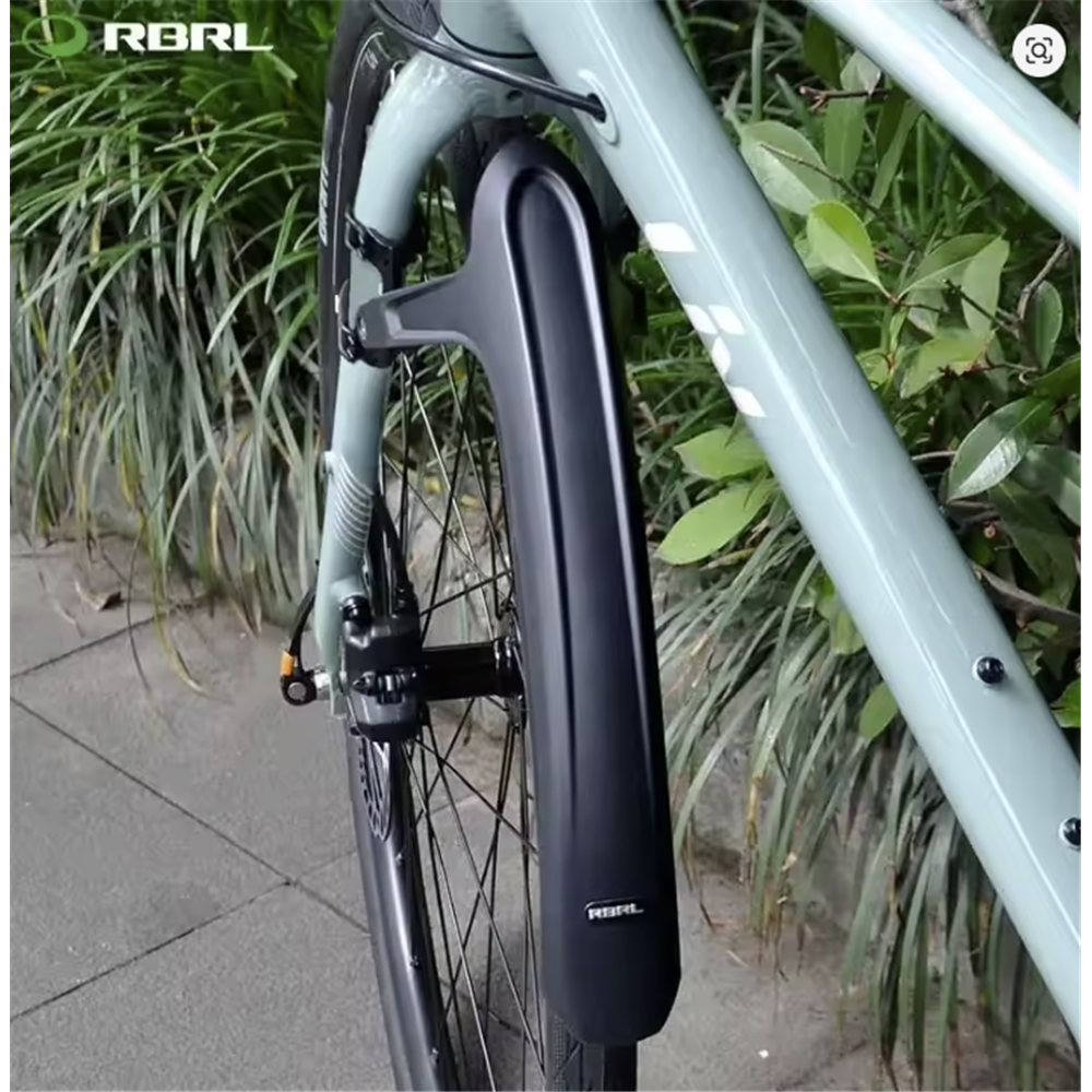 RBRL Hybrid Gravel Mudguard Set - Universal fit front fork & rear chain stay mount - 28c to 45c tyres - Extensive coverage - Two point fixation