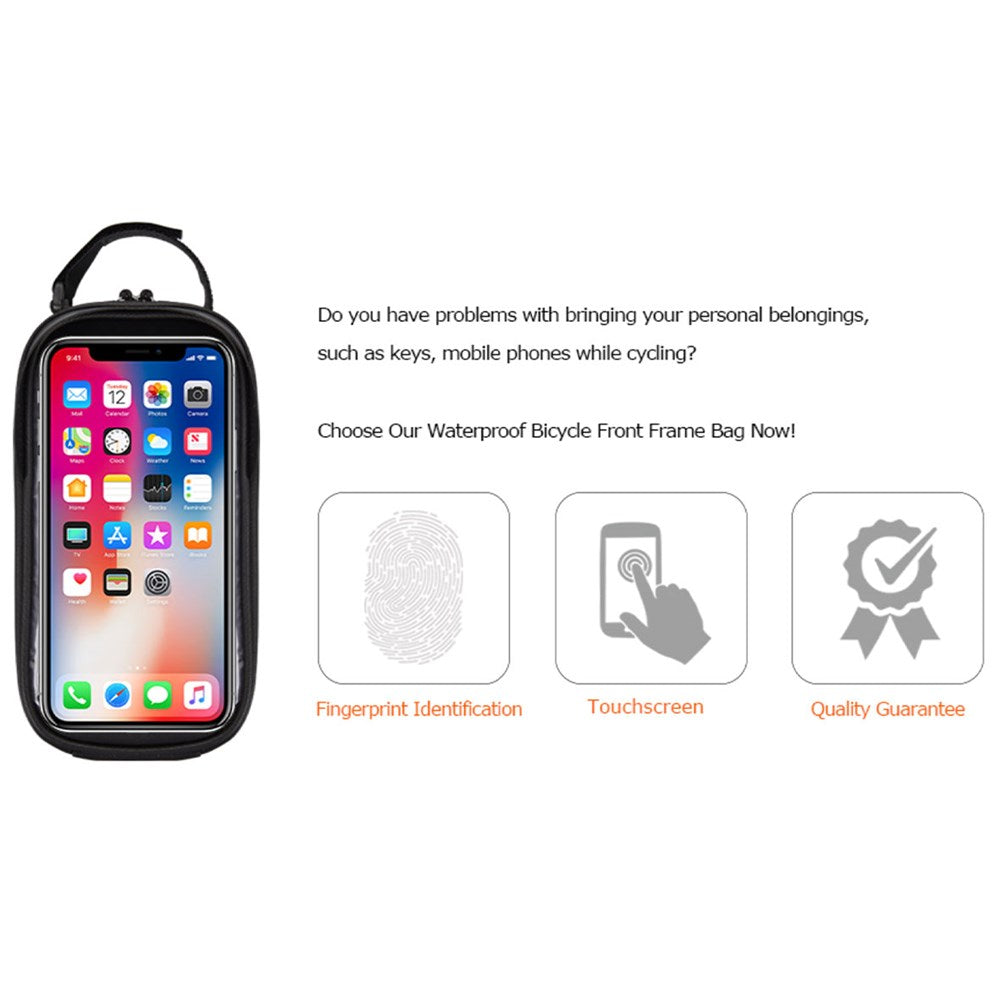 SAHOO Top Tube SmartPhone Bag - Size: 20.5*9*10.5cm - Capacity:0.8L