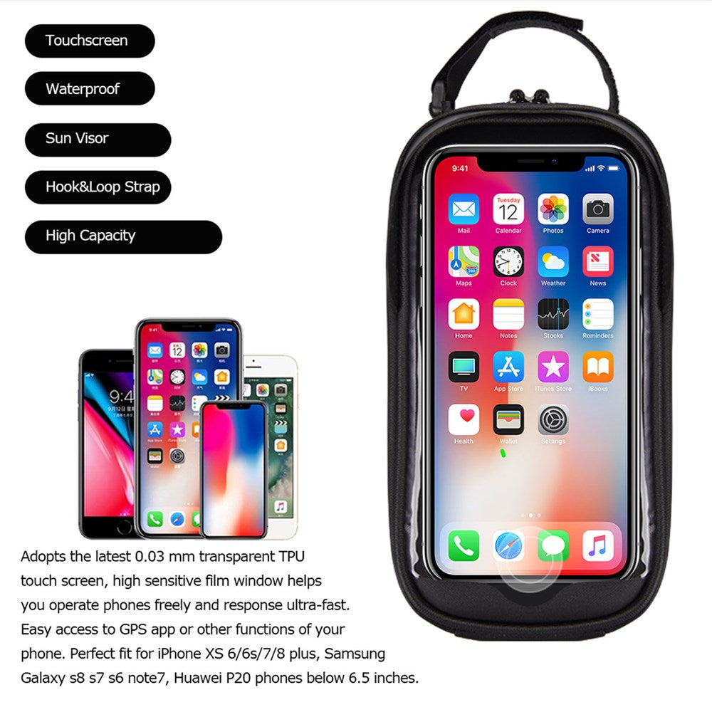 SAHOO Top Tube SmartPhone Bag - Size: 20.5*9*10.5cm - Capacity:0.8L