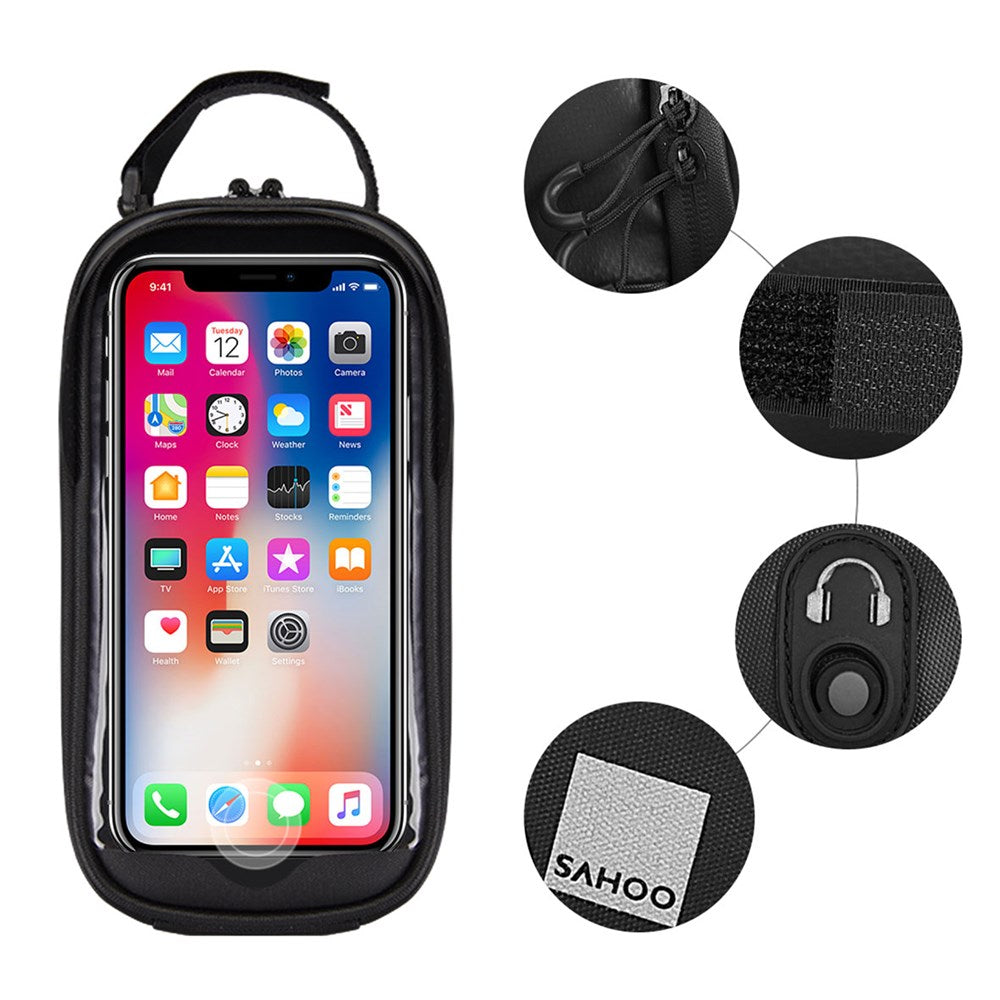 SAHOO Top Tube SmartPhone Bag - Size: 20.5*9*10.5cm - Capacity:0.8L