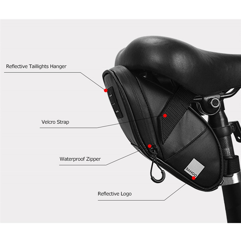 SAHOO Saddle Bag - Size: 14*12*10cm - Capacity:0.5L - Material:600D