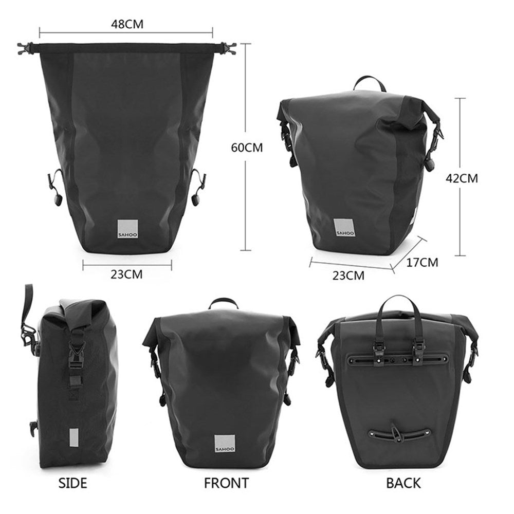SAHOO Rear Pannier-Size:32.5*60*33cm - 20L Waterproof sold as single