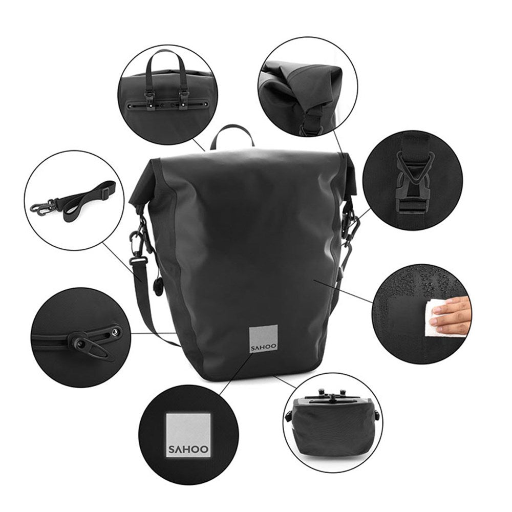 SAHOO Rear Pannier-Size:32.5*60*33cm - 20L Waterproof sold as single