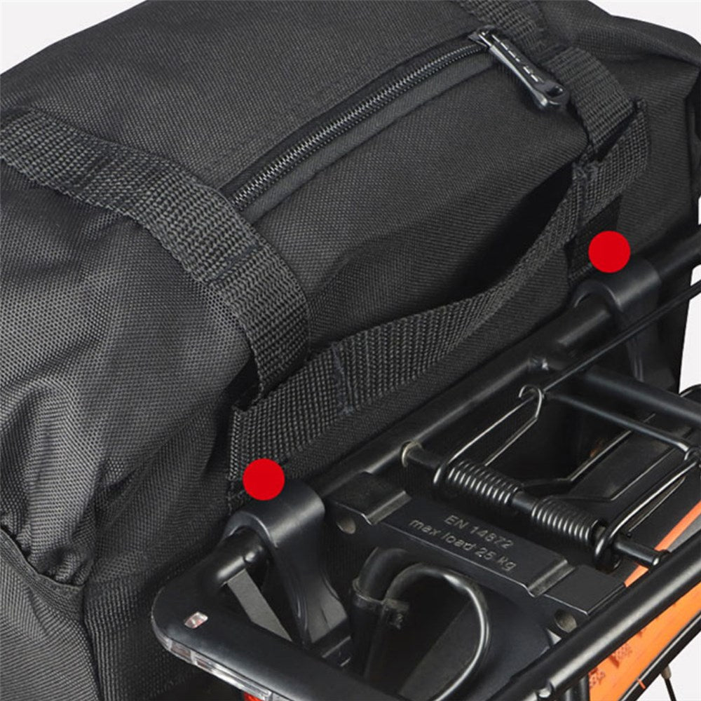 SAHOO Pannier Bag Single 15L - 5 Pockets Light Reflective Panels - 40cm x 30cm x 13cm