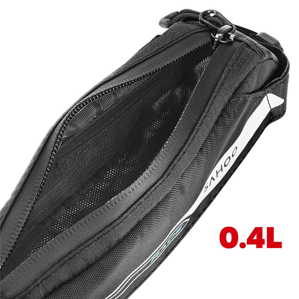 SAHOO Race Waterproof Frame Bag 0.4L Capacity Reflective Logo