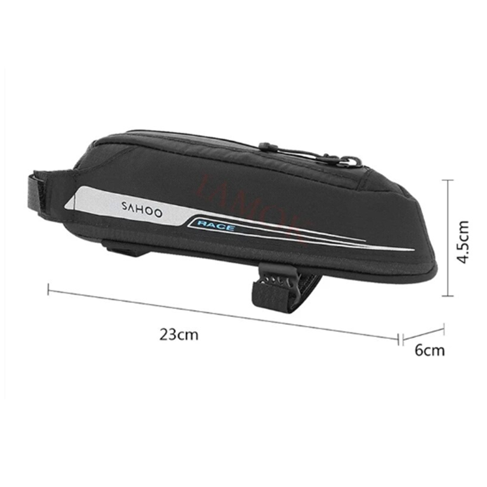 SAHOO Race Waterproof Frame Bag 0.4L Capacity Reflective Logo