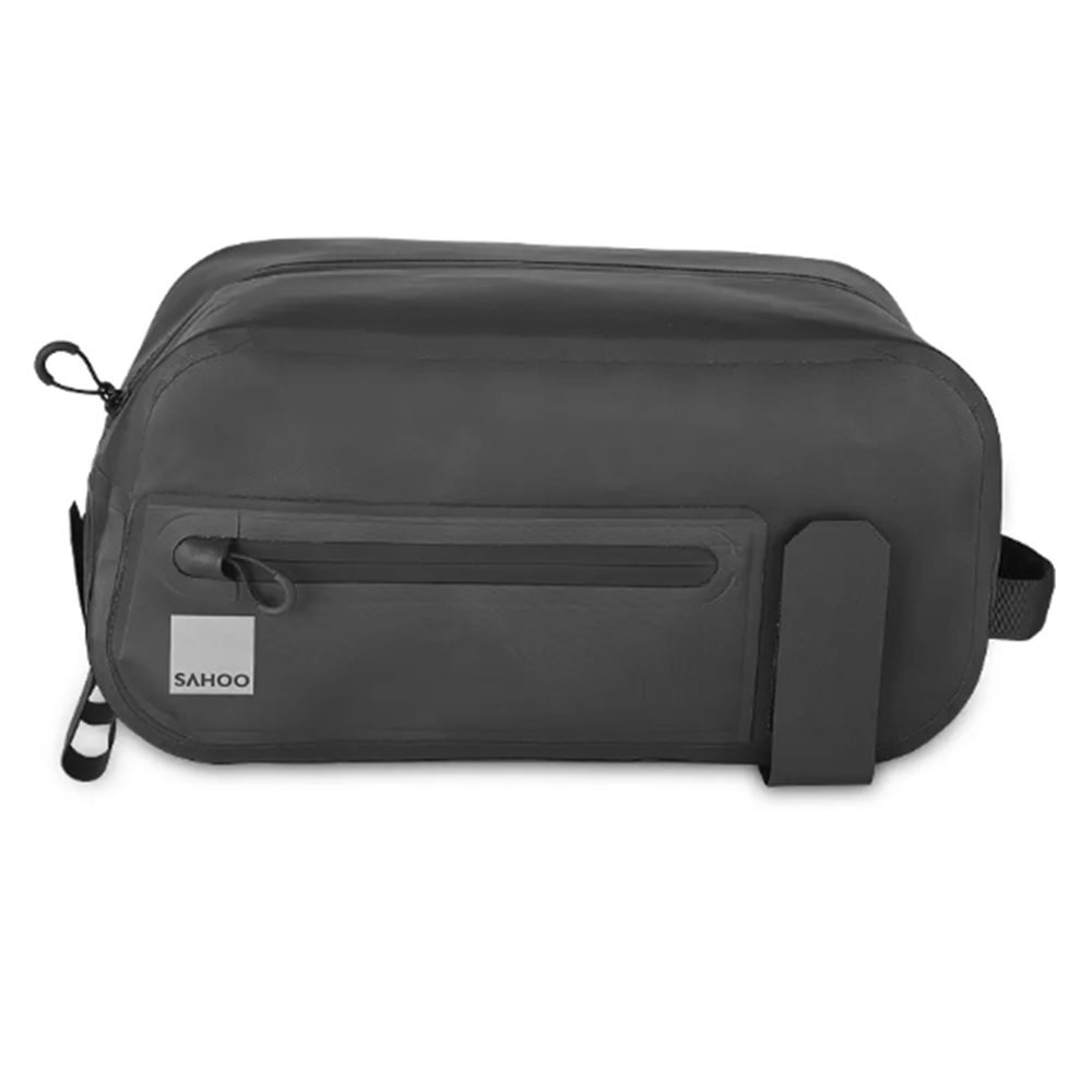 SAHOO Top Pannier Rack Bike Trunk Bag - Waterproof 34x15x17cm 7L - 3 Pockets - Hook Straps