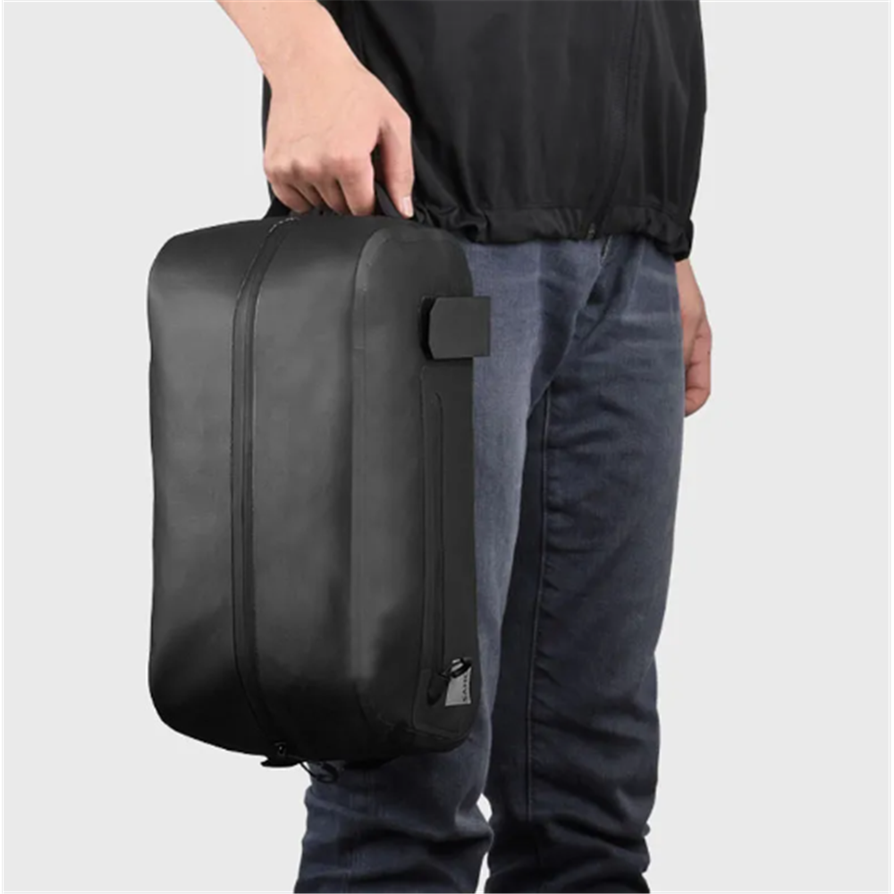 SAHOO Top Pannier Rack Bike Trunk Bag - Waterproof 34x15x17cm 7L - 3 Pockets - Hook Straps