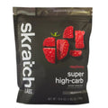 SkratchLabs Super High Carb Sport Drink Mix - Raspberry - 840g - 8 Serving Resealable Pouch