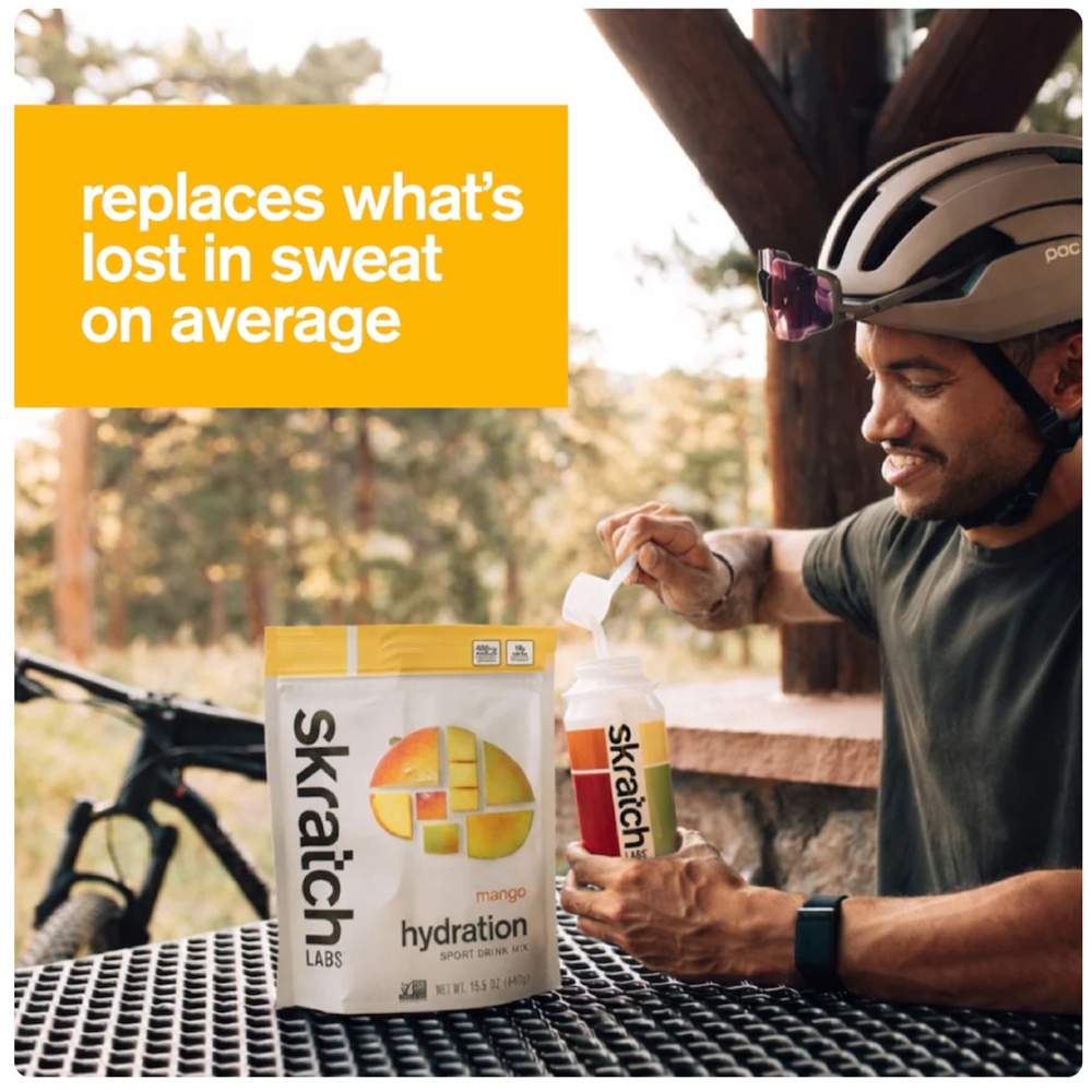 Hydration Sports Drink Mix, Mango, 60-Serving Resealable Bag
