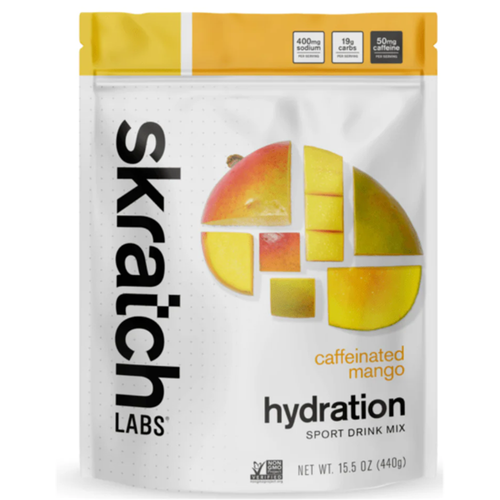 Skatch Labs Drink Mix Hydration Sports Drink Mix, Mango (caffeine), 20-Serving Resealable Bag