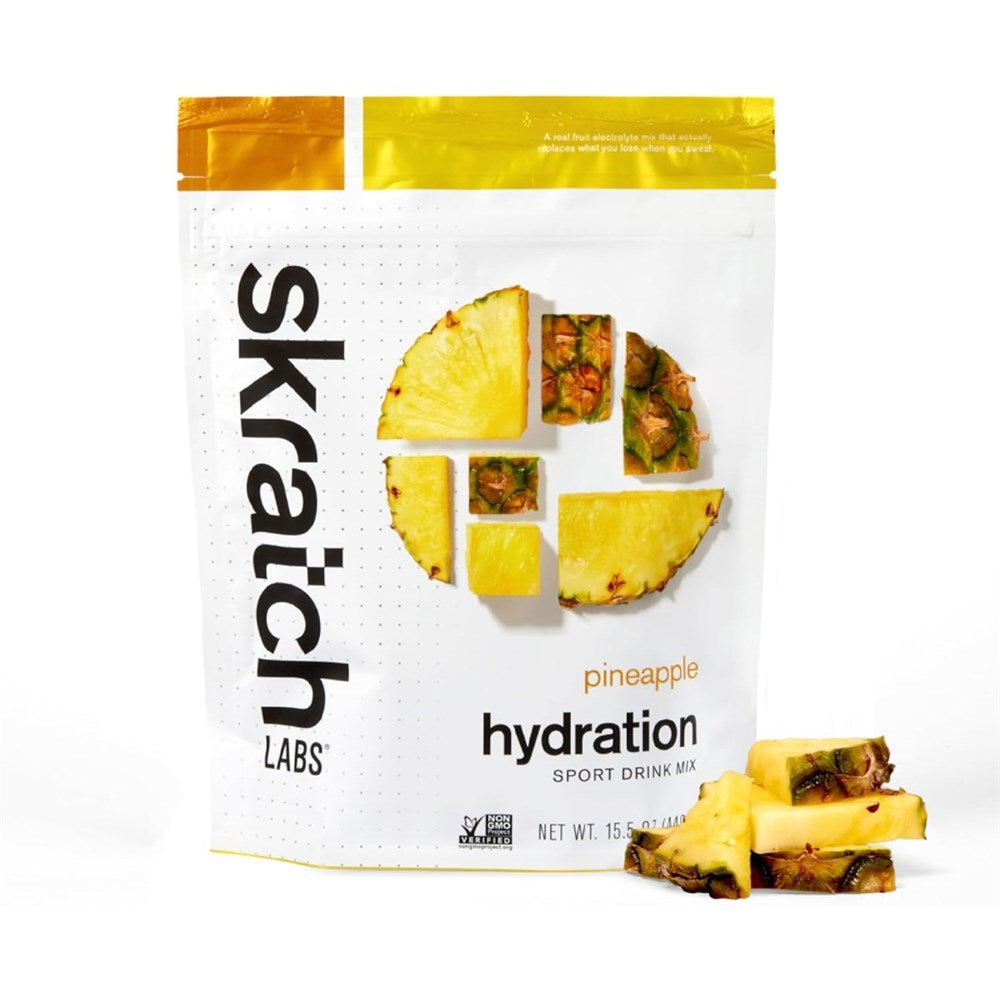 SkratchLabs Hydration Sports Drink Mix - Pineapple, Orange & Guava - 20 Serving Resealable Bag