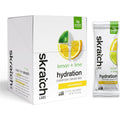 SkratchLabs Unsweetened Hydration Drink Mix - Lemon & Lime - Single Serving 20 Pack