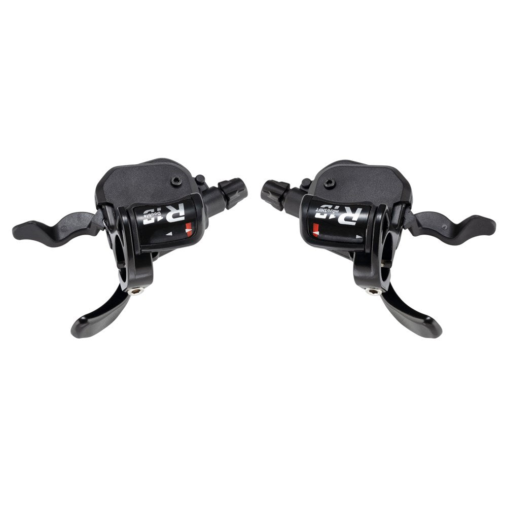 MICROSHIFT Xpress Shifter - R10 SL-R760 - 2x10 Speed - Gear Indicator - Pair (Shimano Road) Black