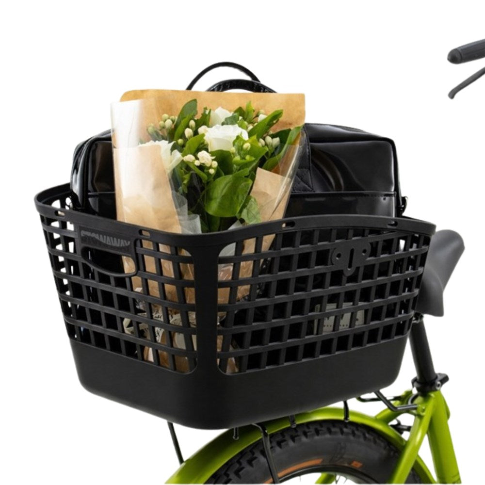 Stowaway Rear Basket - Enviro PP Material - Black - 445 x 355 x 245 - 235g