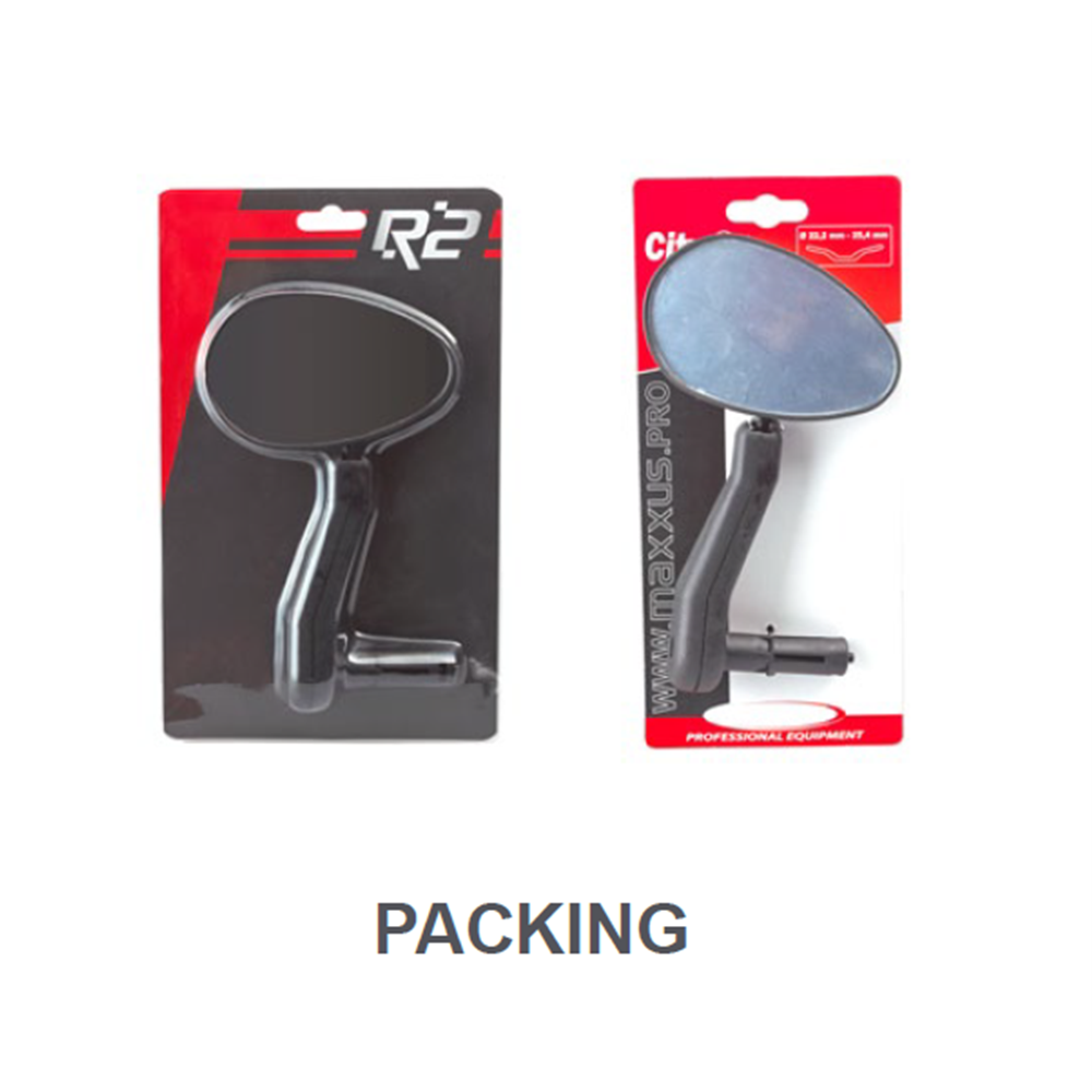QBP Bar End Mirror M03 - Size:110mm (Dia)x180mm(H)