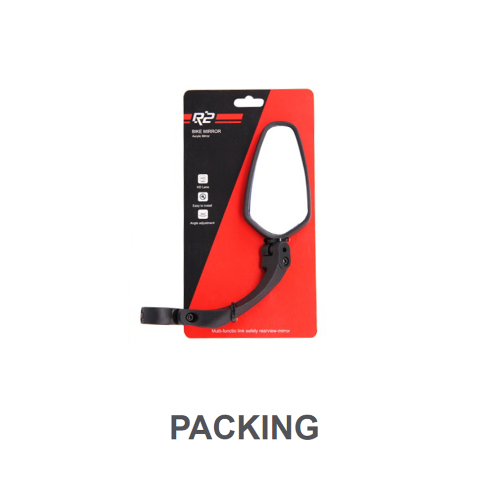 QBP Aero Mirror E Bike 116M (Dia) X 65mm (H) - Right Hand Side