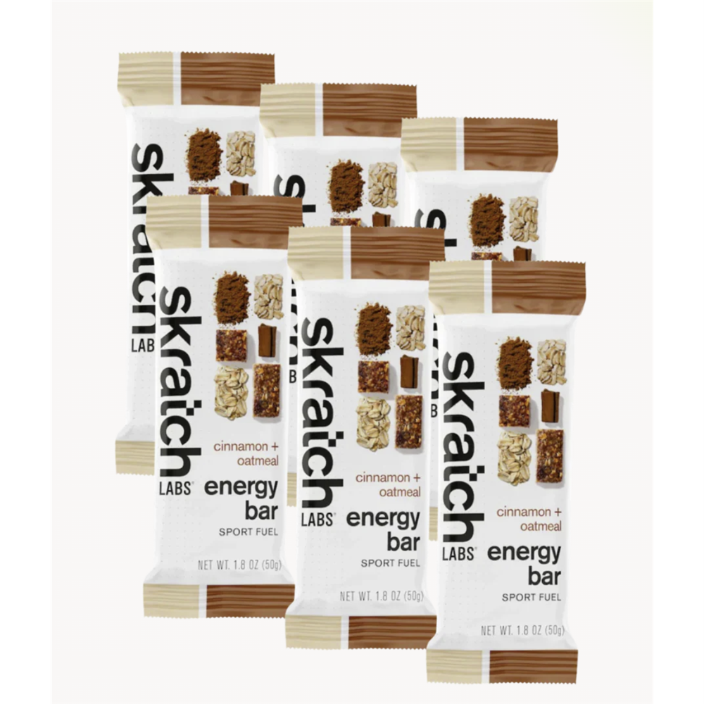 SkratchLabs Energy Bar Sport Fuel - Cinnamon + Oatmeal - 12 Pack - 50g each (860011499947) - best before 11th July