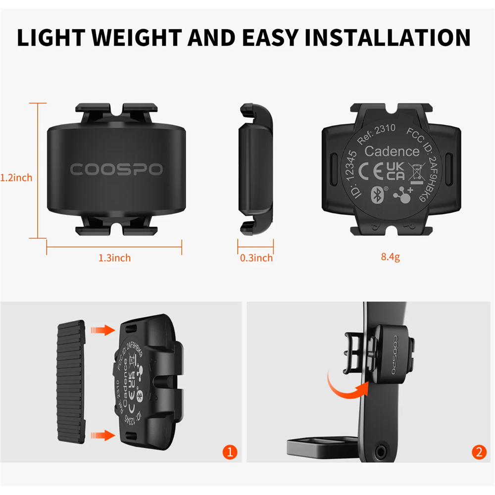 Cycling cadence sensor
