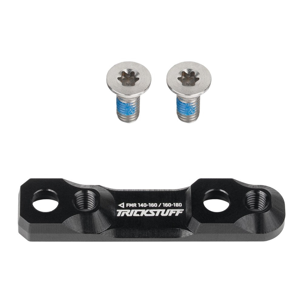 TRICKSTUFF Brake Adapter - Flat Mount - Rear - Black - 140/160 - 160/180 - Aluminium