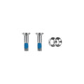 Trickstuff Caliper Bolts - 2x Flat Mount M5 Titanium - Silver