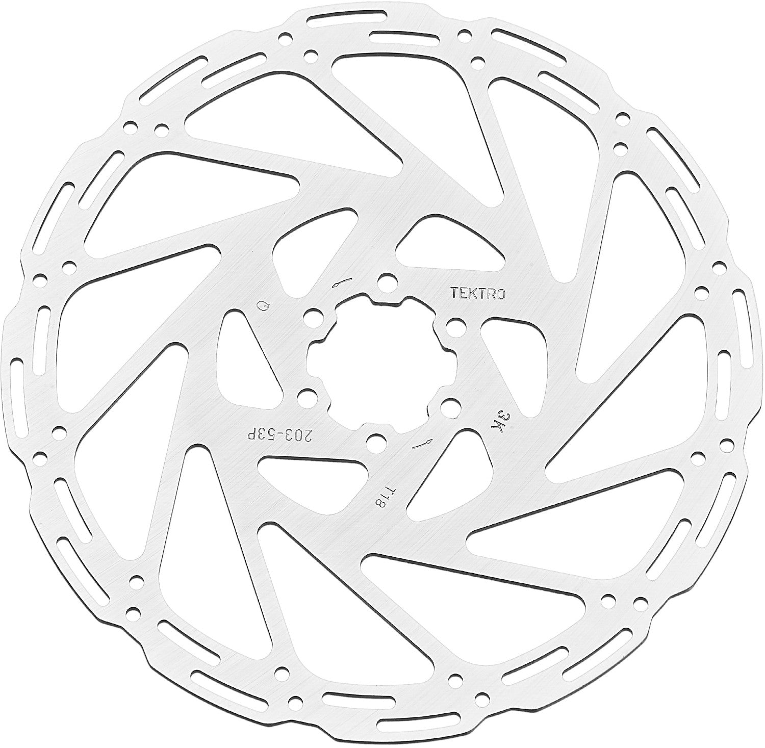 TEKTRO Rotor 180mm - TR-53 Anti-vibration Rotor for 4 Piston Caliper - 1.8mm