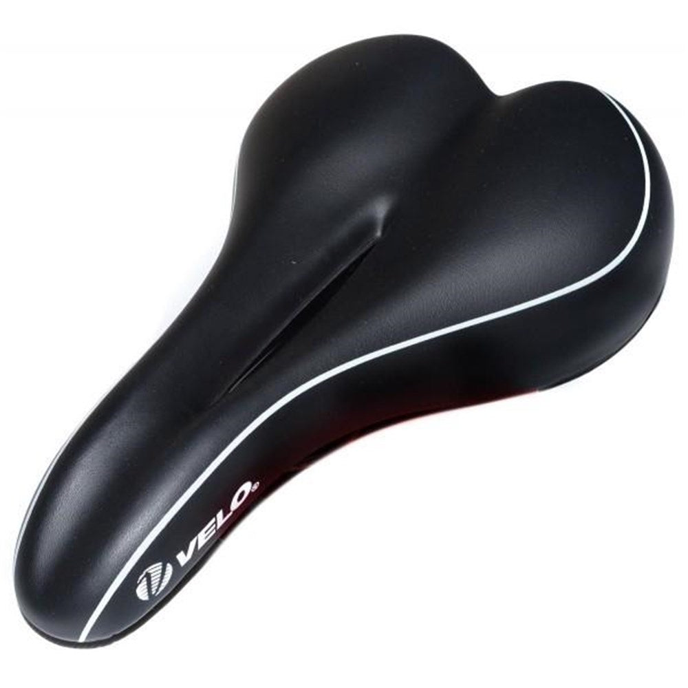 VELO Saddle MENS - GEL - Centre Cut Out - Steel Rails - 274 x170 mm - 409g