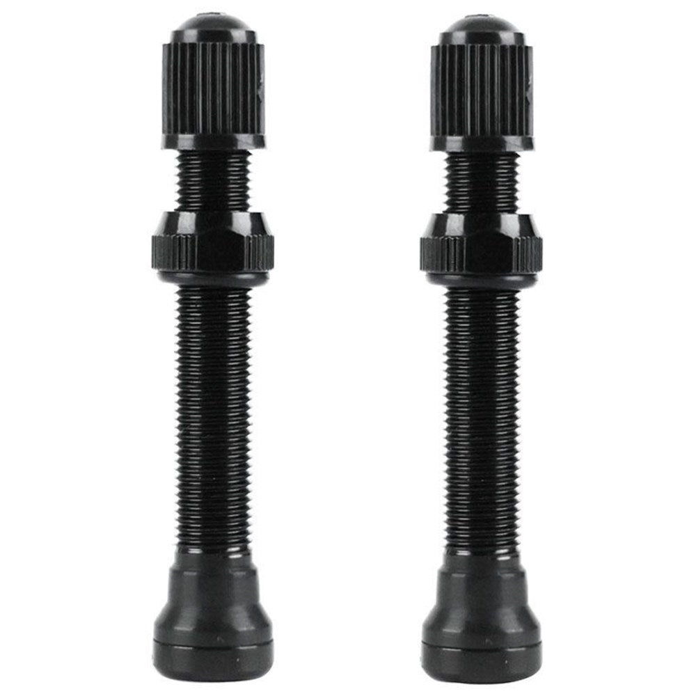 VELOX Tubeless Schrader Valves - Black Aluminum - 60mm