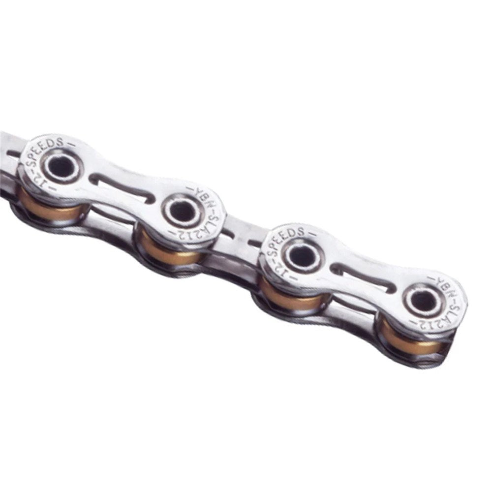 YABAN Chain - 12 Speed - Titanium SLA212 - 1/2 X 11/128 X 126L - Hollow Pin & Plate - Silver/Grey - 230G