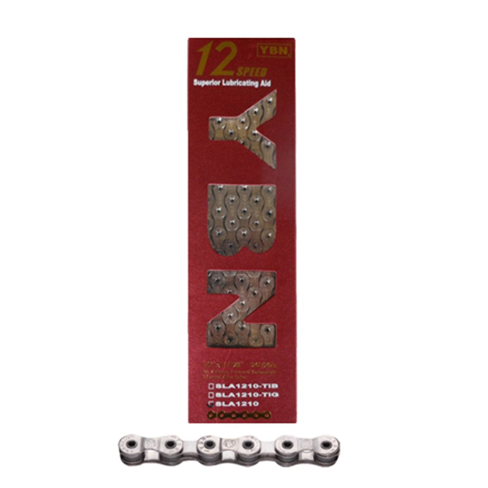 YABAN Chain - 12 Speed SLA - 1/2 X 11/128 X 126L - Hollow Pin 267g - Silver