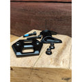 TRANZX Dropper Post Spare Part - YSP19 Seat Post Clamp Inc Bolts - Black