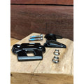 TRANZX Dropper Post Spare Part - YSP23 Seat Post Clamp Inc Bolts - Black
