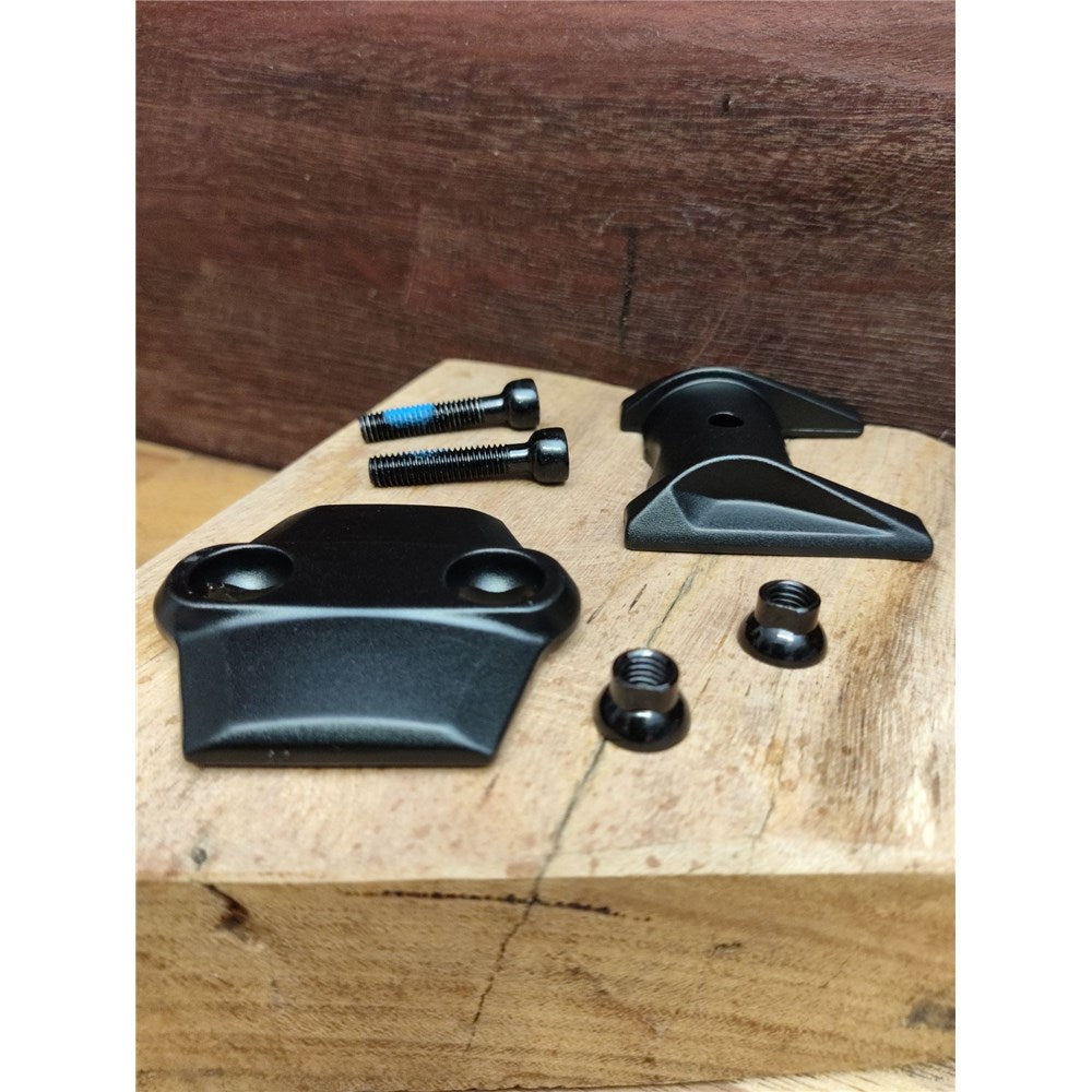 TRANZX Dropper Post Spare Part - YSP36 and YSP38 Seat Post Clamp Inc Bolts - Black
