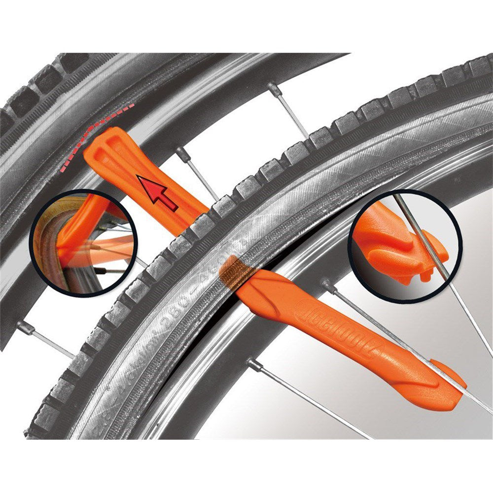 ICETOOLZ Tyre Levers - Plastic Set of 3 - Orange