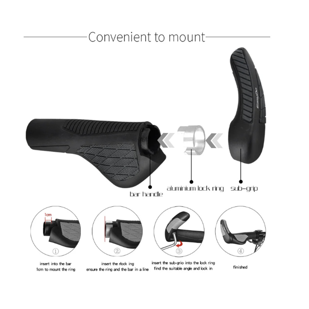 Easydo Lock On Ergo Grip Anti Slip & Shock-Absorbing