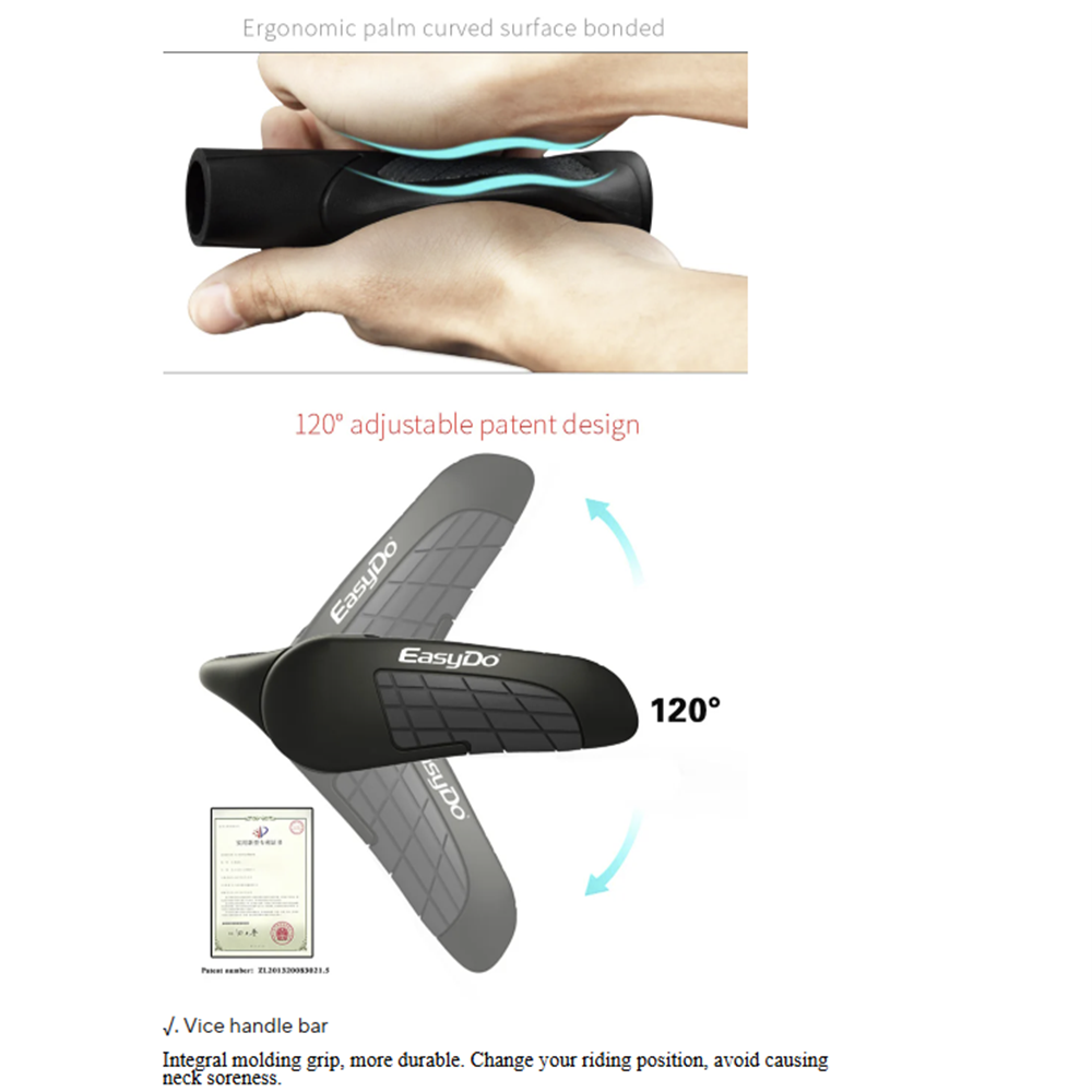 Easydo Lock On Ergo Grip Anti Slip & Shock-Absorbing