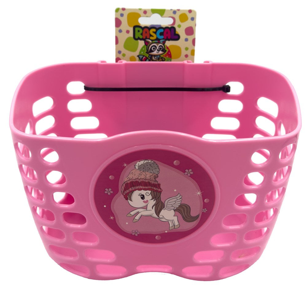 Rascal Kid Scooter and Bicycle Basket 2 - Bar Mounted Plastic Straps - 220x140x150mm