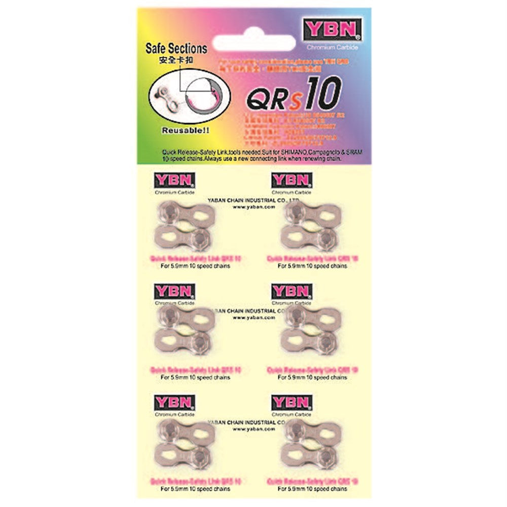 YABAN Chain Links - 10 Speed - 5.9mm - 6pcs per card