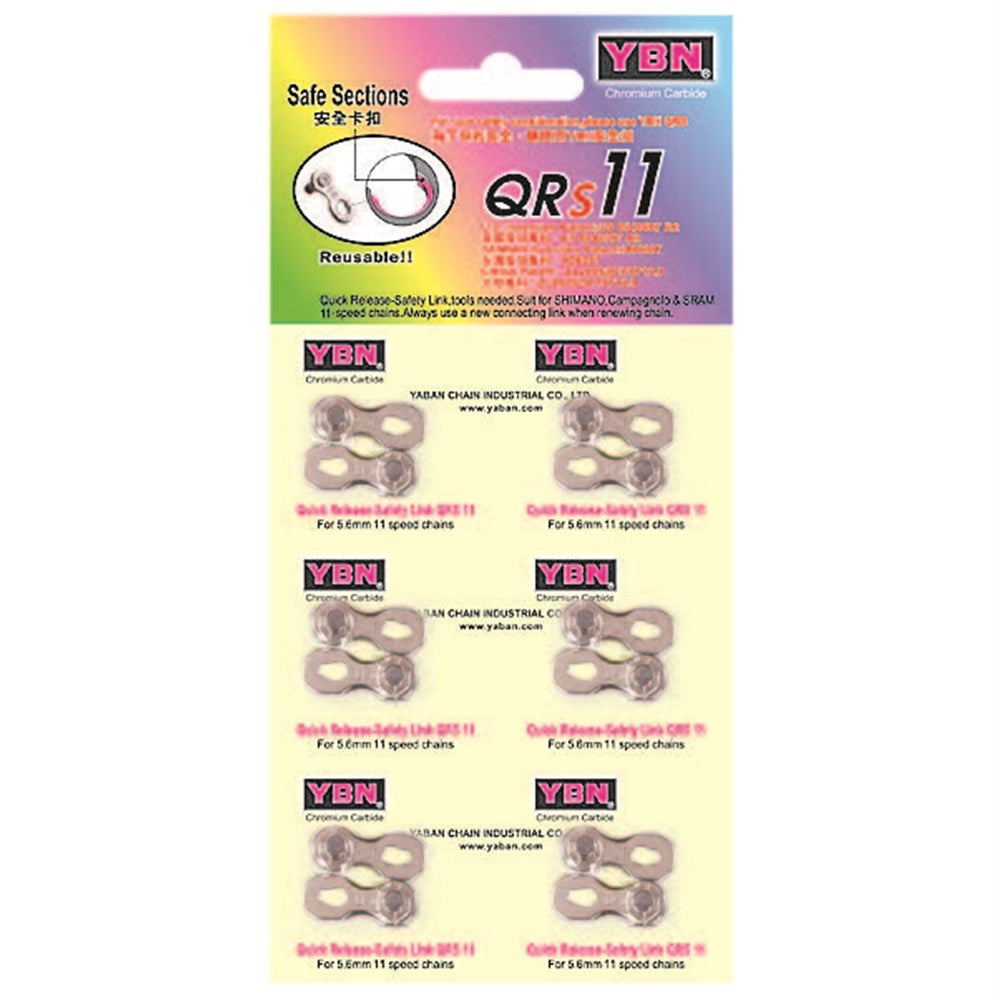 YABAN Chain Links - 11 Speed - 5.5mm - 6pcs per card