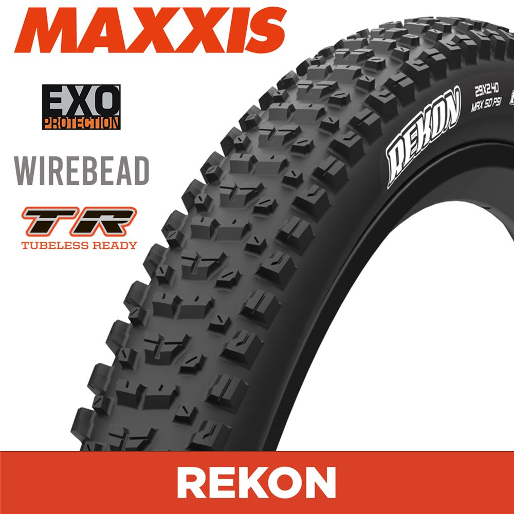 MAXXIS Mountain -  REKON  - 29X2.40 - EXO / TR - Wire 60 TPI E25