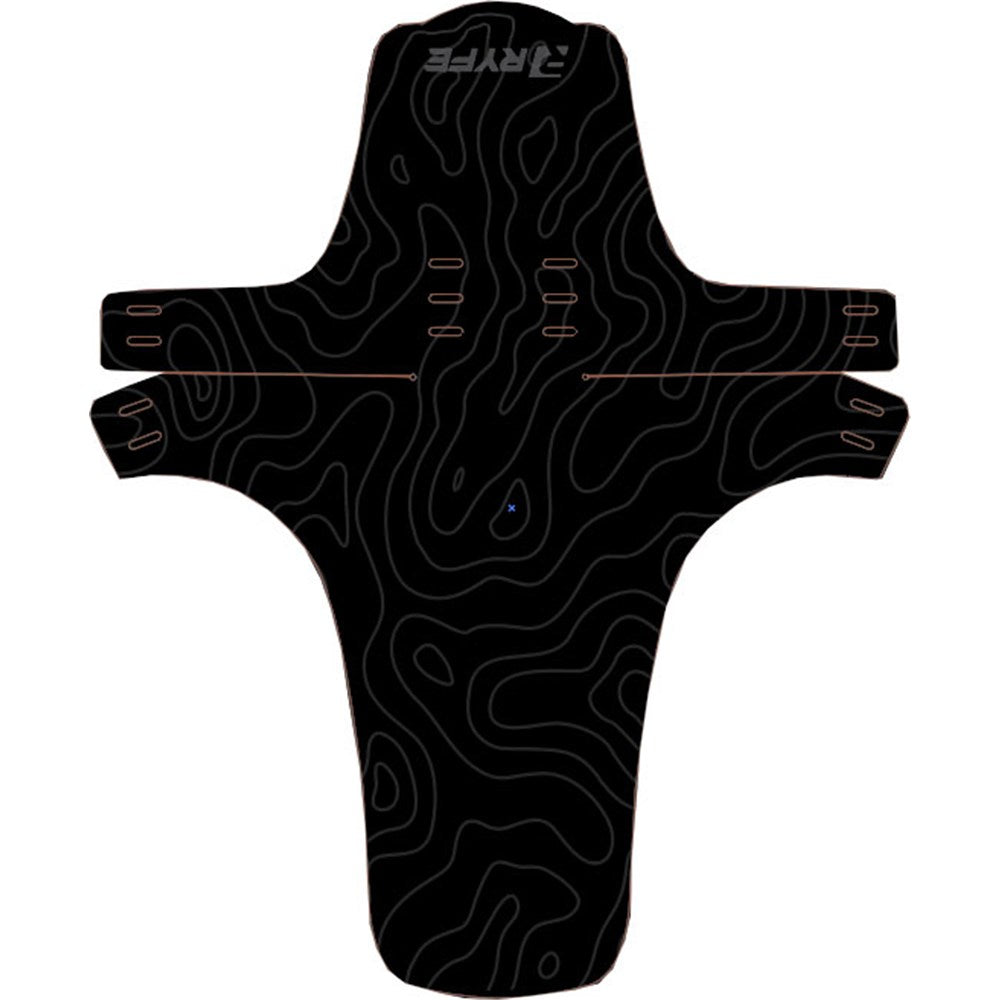 RYFE Mud Guard Large Black Contour L362x297mm